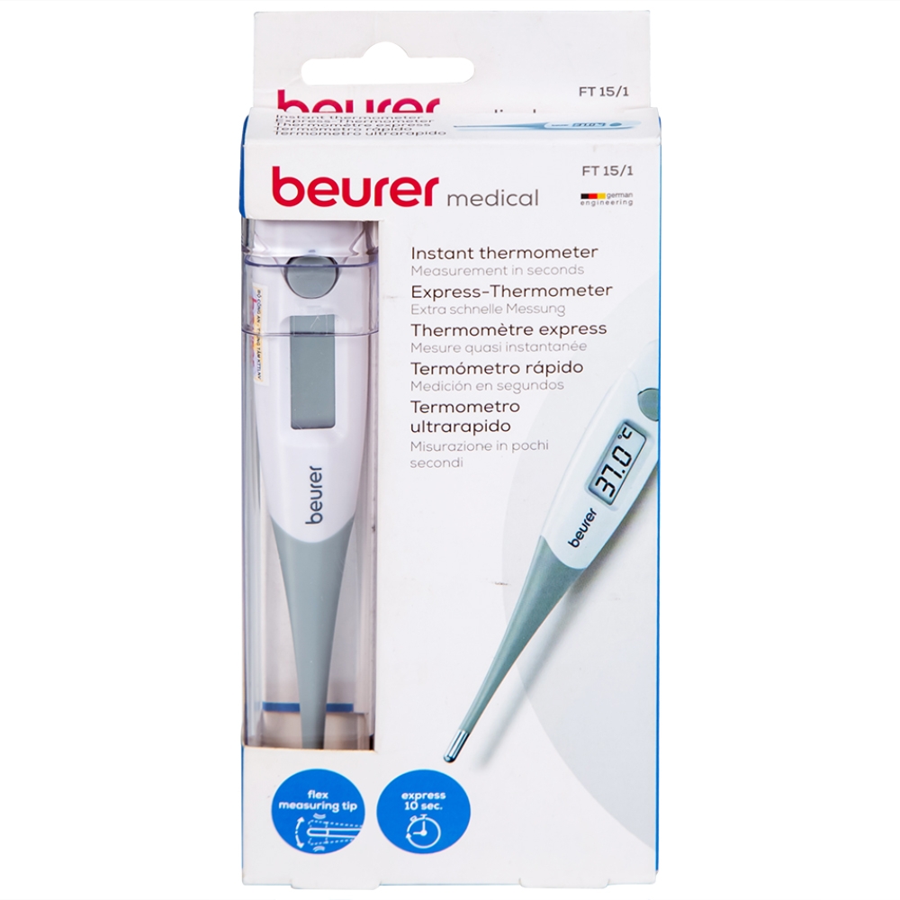 Hình ảnh Nhiệt kế đầu mềm Beurer FT15 đo nhiệt độ nhanh trong khoảng 10 giây