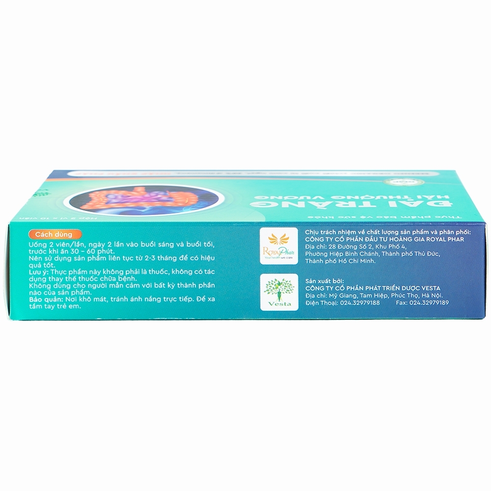 Hình ảnh Viên uống Đại Tràng Hải Thượng Vương hỗ trợ kiện tỳ vị, giảm triệu chứng rối loạn tiêu hóa (2 vỉ x 10 viên)