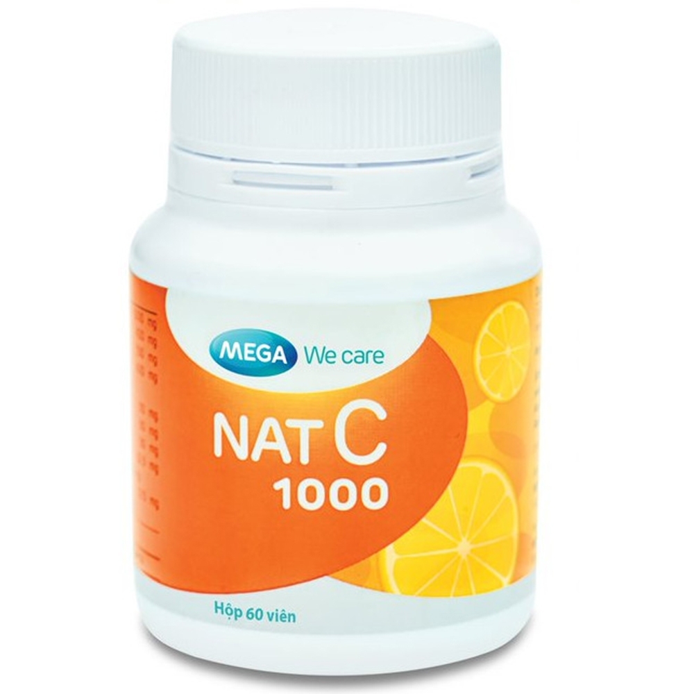 Hình ảnh Viên uống Nat C 1000 cung cấp vitamin C cho cơ thể, tăng cường sức đề kháng (60 viên)