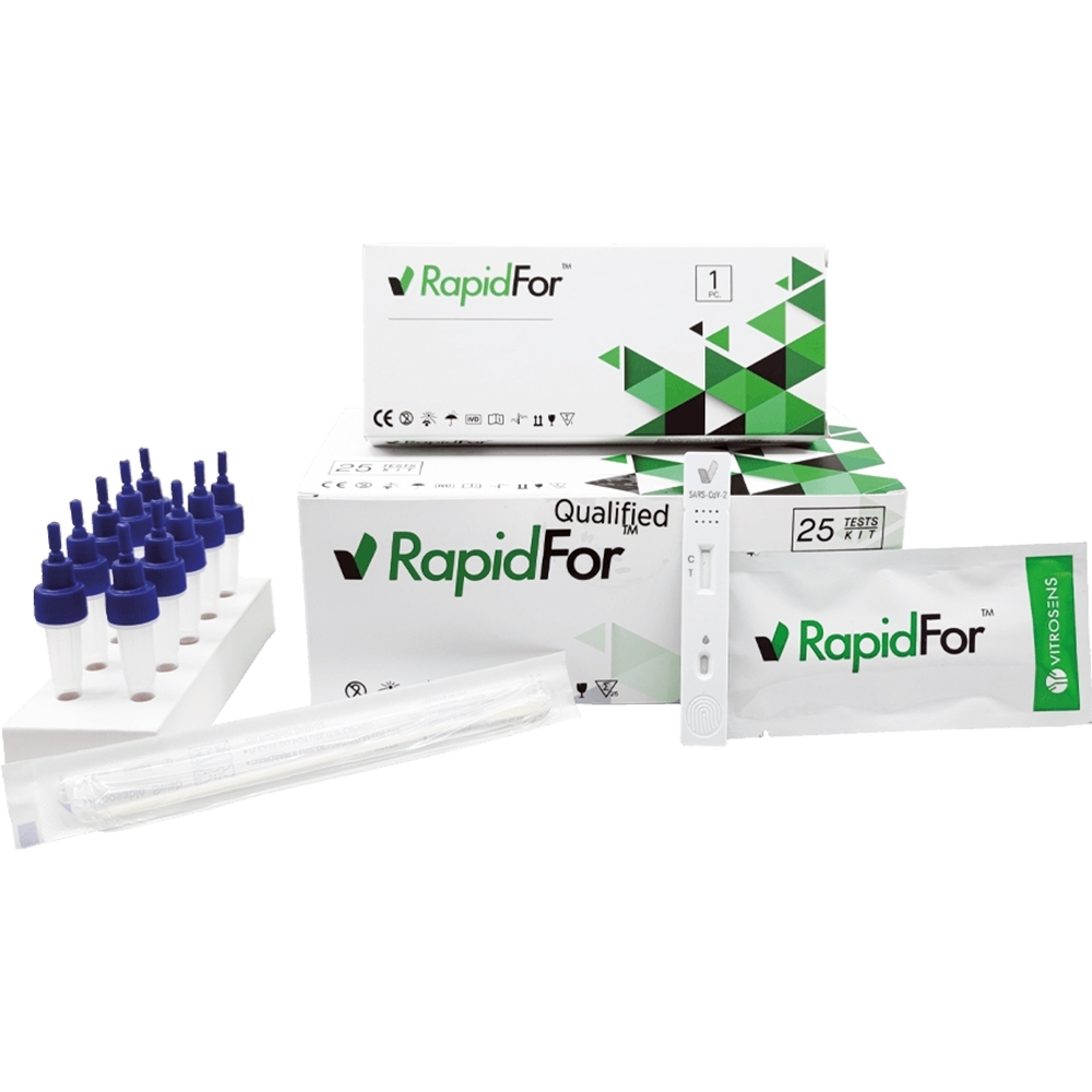 Hình ảnh Kit Test RapidFor Sars-CoV-2 Rapid Antigen Kit hỗ trợ test nhanh kháng nguyên Sars Cov-2 (25 kít)