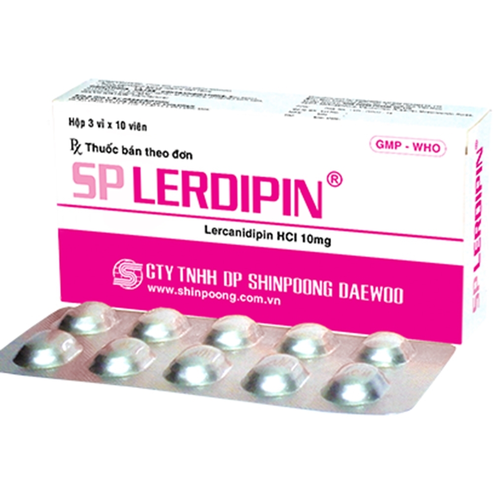 Hình ảnh Thuốc SP Lerdipin Shinpoong Deawoo điều trị cao huyết áp (3 vỉ x 10 viên)