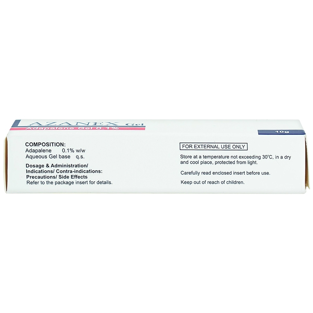 Hình ảnh Gel Azanex 0.1% Yash Medicare điều trị mụn trứng cá nhẹ đến vừa (10g)