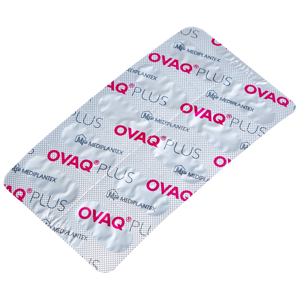 Hình ảnh Viên uống OVAQ Plus TW Mediplantex bổ sung dinh dưỡng cho phụ nữ trước khi mang thai (30 Viên)
