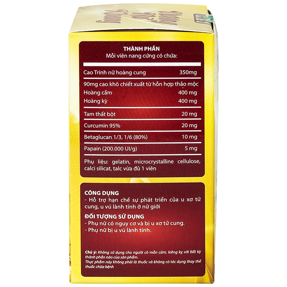 Hình ảnh Viên nang cứng Vương Nữ Khang Royal Care hỗ trợ hạn chế sự phát triển u xơ tử cung, u vú lành tính (60 viên)