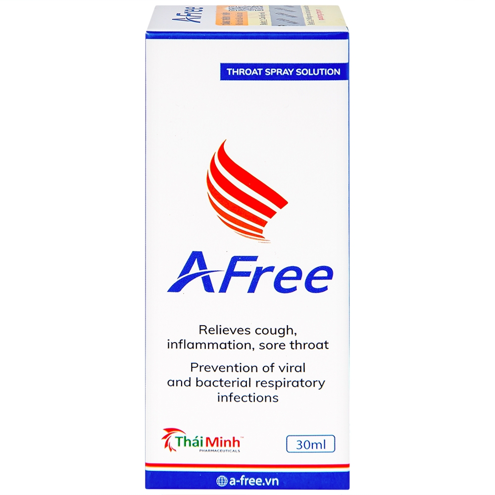 Hình ảnh Dung dịch xịt họng Afree 30ml Thái Minh giảm ho, sưng viêm, đau rát họng