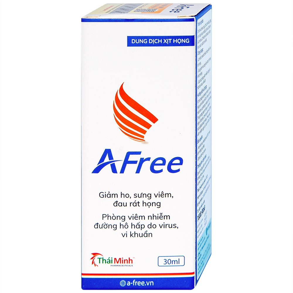 Hình ảnh Dung dịch xịt họng Afree 30ml Thái Minh giảm ho, sưng viêm, đau rát họng