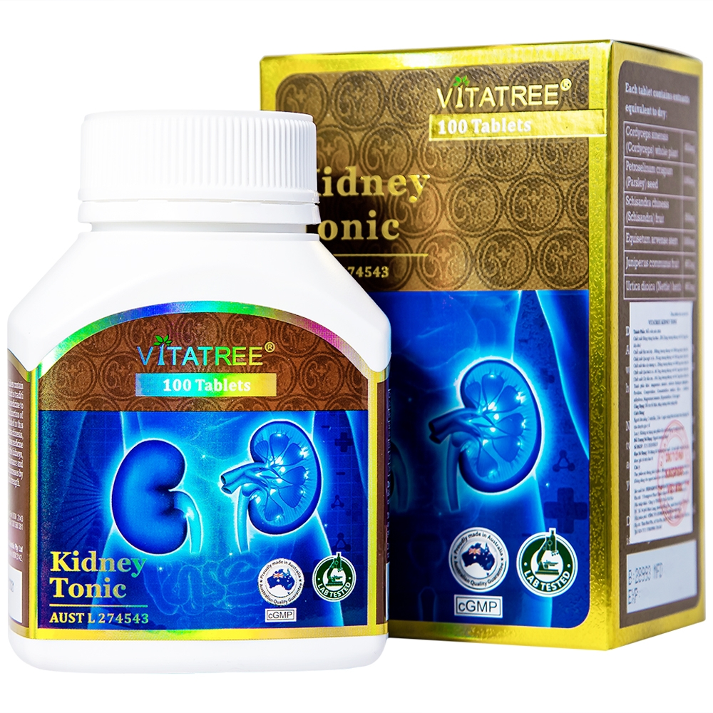 Hình ảnh Viên uống Vitatree Kidney Tonic hỗ trợ bổ thận, tăng cường chức năng thận (100 viên)