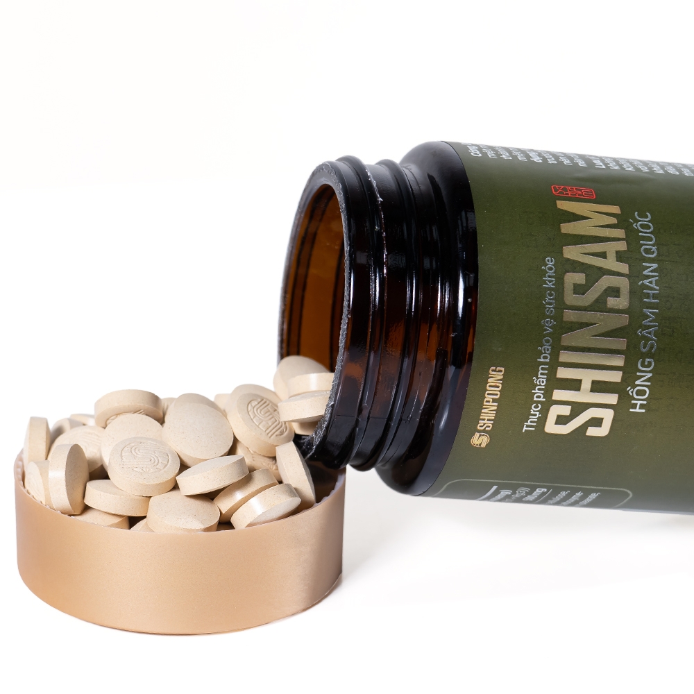 Hình ảnh Viên uống Hồng Sâm Hàn Quốc Shinsam Shinpoong Deawoo hỗ trợ tăng cường sức khỏe (180 viên)