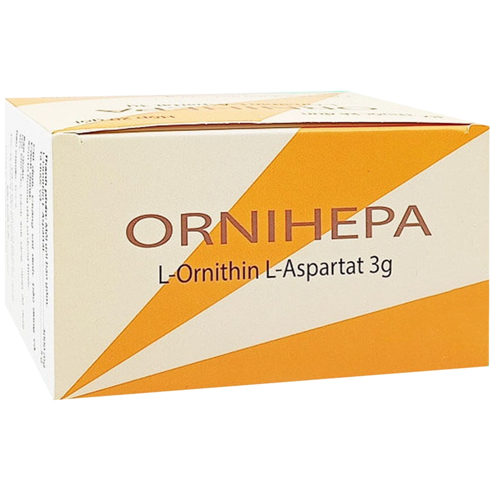 Hình ảnh Thuốc Ornihepa L-Ornithin L-Aspartat Hà Nam điều trị tình trạng tăng ammoniac do các bệnh lý về gan (20 gói)
