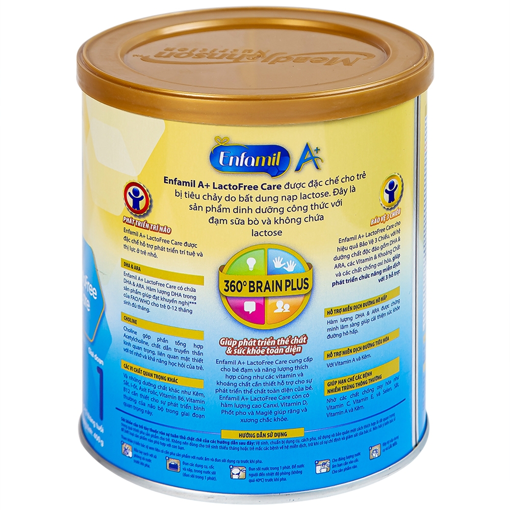 Hình ảnh Sữa Enfamil A+ LactoFree Care đặc chế cho trẻ em bị tiêu chảy (Hộp 400g)