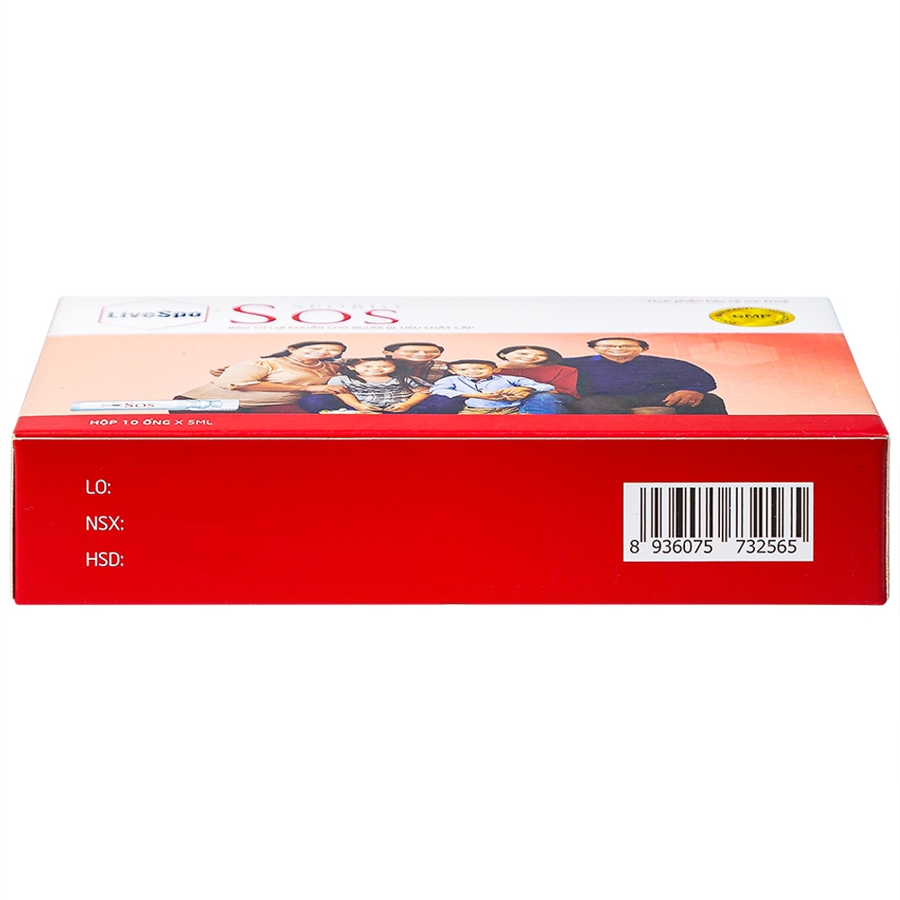 Hình ảnh Bào tử lợi khuẩn Livespo Spobio Sos hỗ trợ làm giảm tiêu chảy cấp (10 ống x 5 ml)
