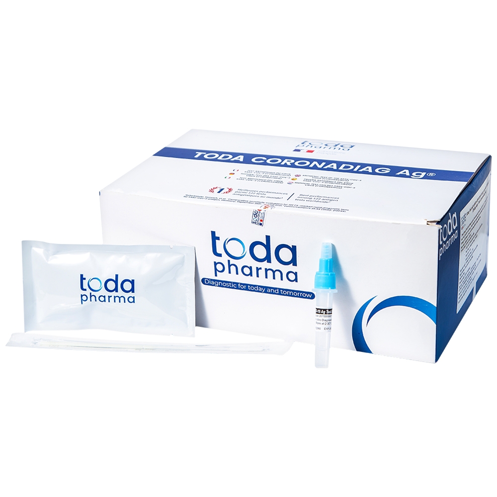 Hình ảnh Bộ kit test nhanh Covid Toda Coronadiag Ag độ nhạy lên tới 98,6%, độ đặc hiệu 100% (20 kit)