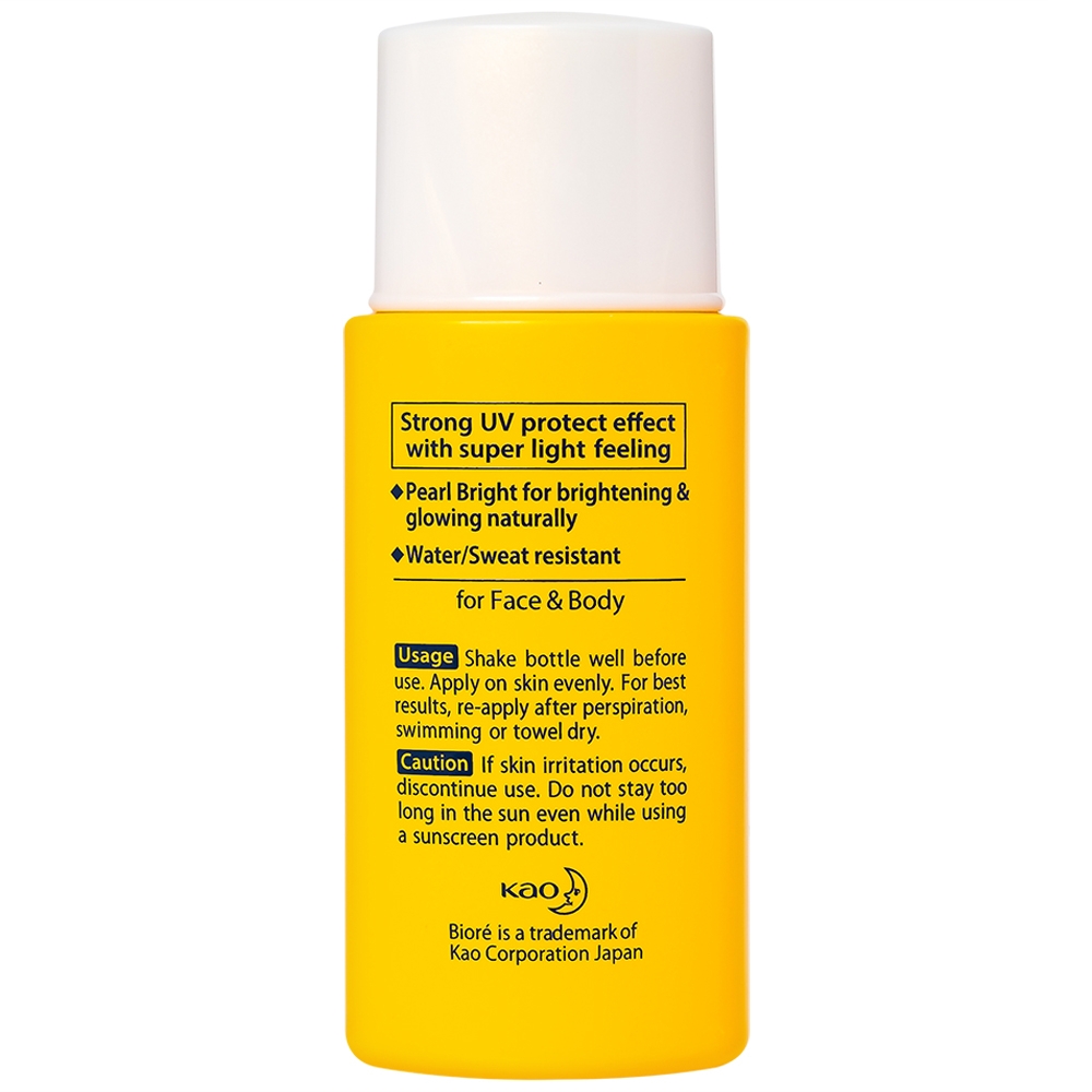 Hình ảnh Sữa chống nắng mặt và toàn thân Bioré UV Perfect Protect Milk Bright SPF50+ PA+++ sáng mịn da (25ml)