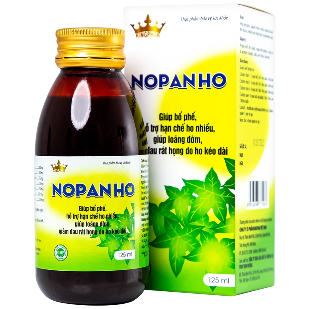 Hình ảnh Siro Nopanho Kingphar giúp bổ phế, hạn chế ho nhiều (125ml)