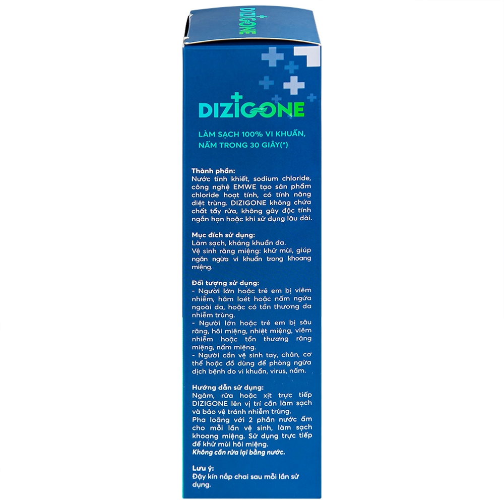 Hình ảnh Dung dịch khoáng Dizigone Terrapharm làm sạch vi khuẩn trong 30 giây, vệ sinh răng miệng, khử mùi (300ml)