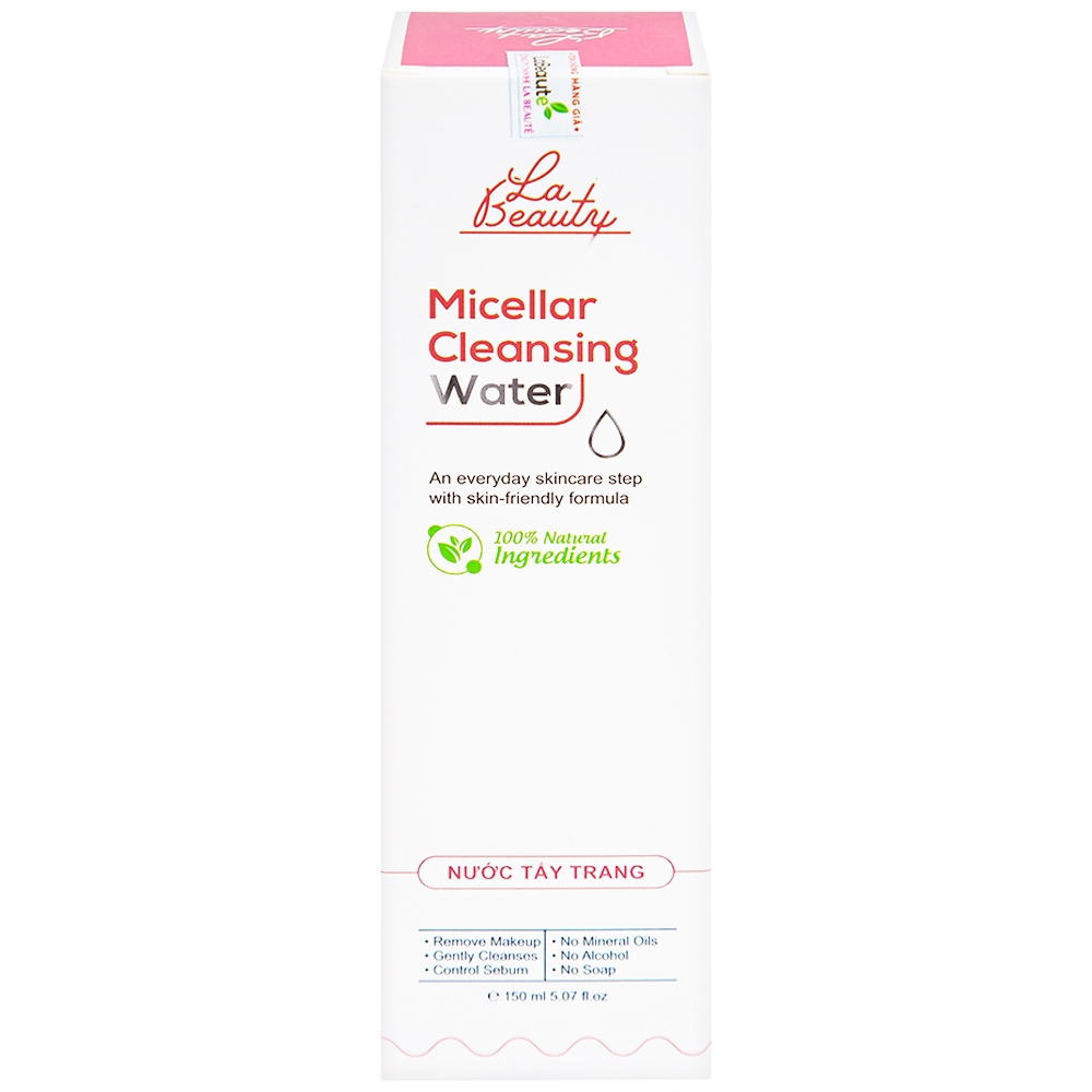 Hình ảnh Nước tẩy trang Micellar Cleansing Water La Beauty làm sạch sâu, loại bỏ bụi bẩn (150ml)