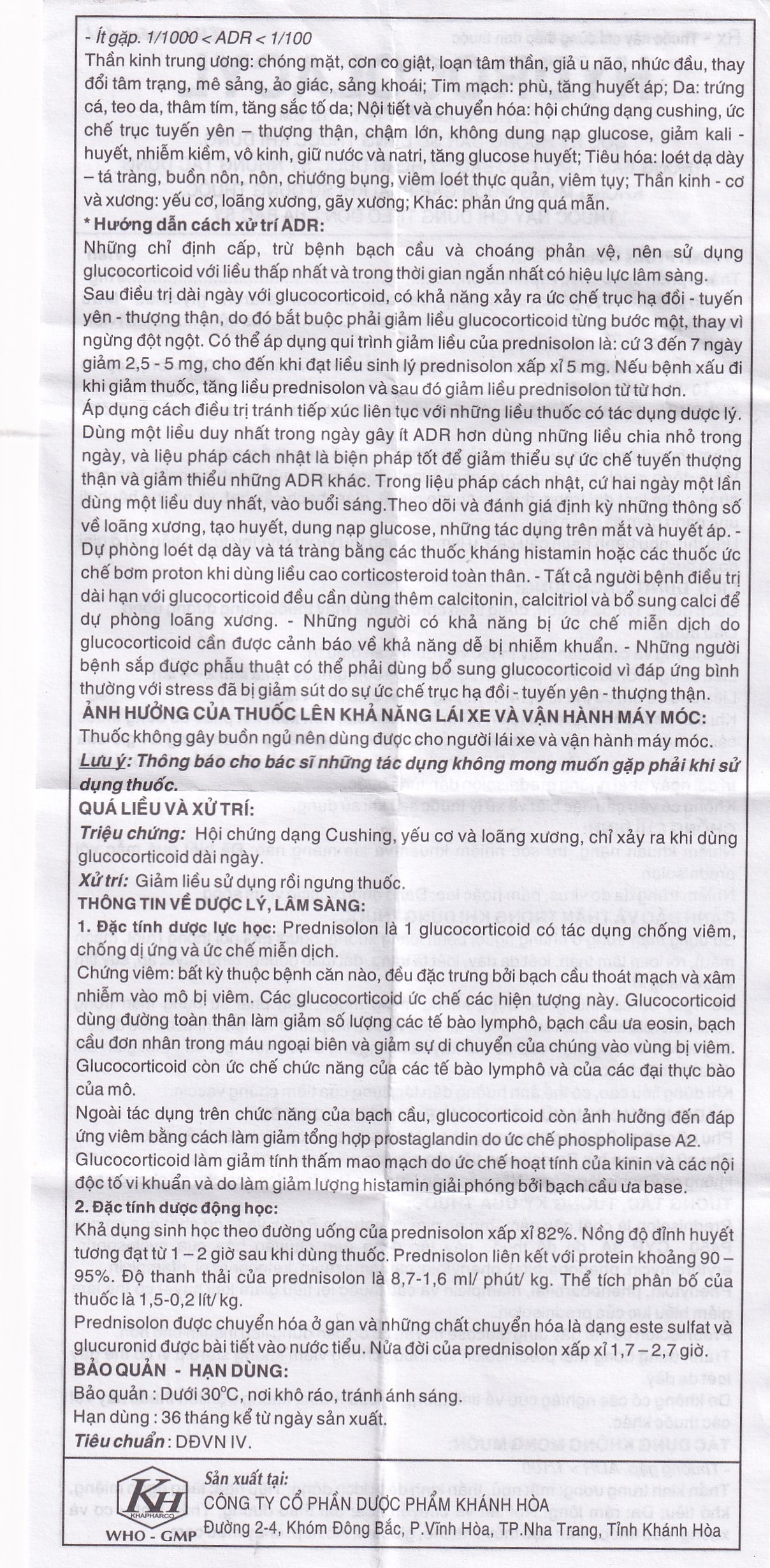 Hình ảnh Thuốc Hydrocolacyl 5mg Khapharco chống viêm và ức chế miễn dịch viêm khớp dạng thấp, ung thư (1000 viên)