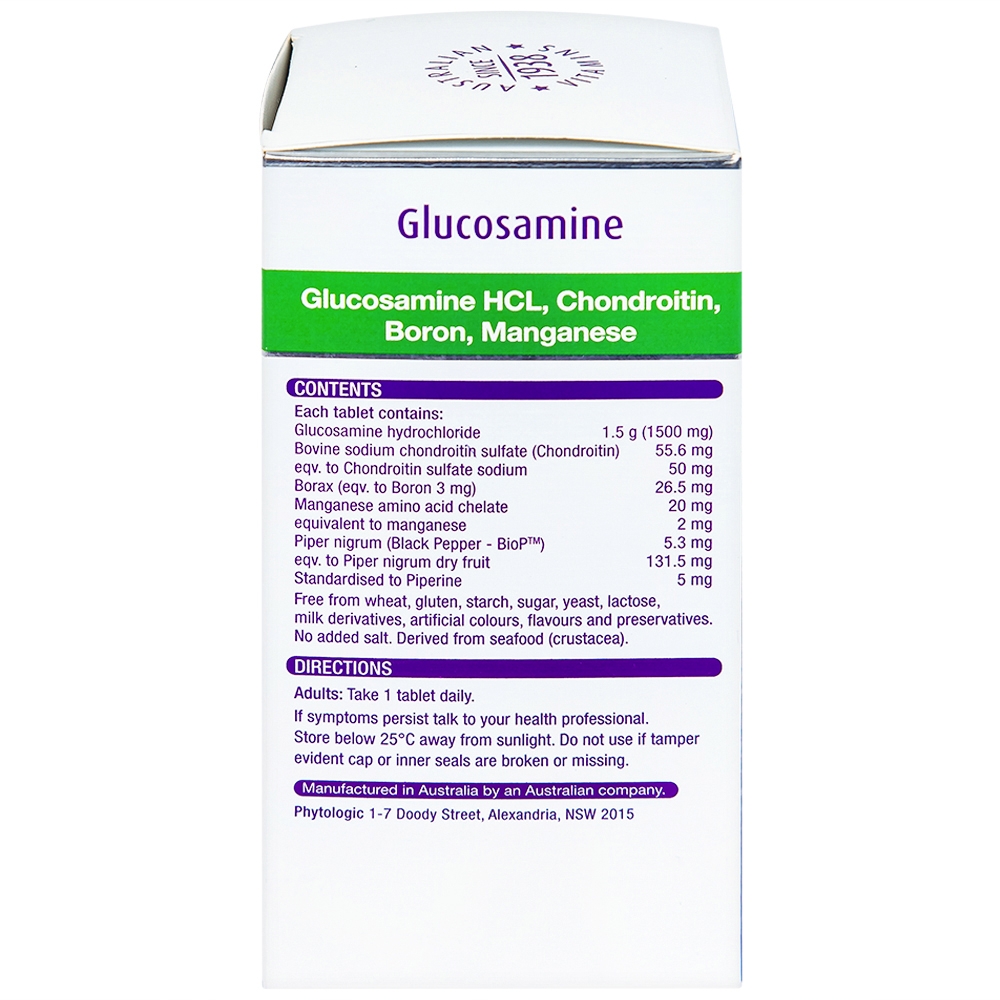 Hình ảnh Viên uống Glucosamine 1500 Plus Henry Blooms hỗ trợ tăng tiết dịch khớp, bảo vệ màng sụn khớp (90 viên)