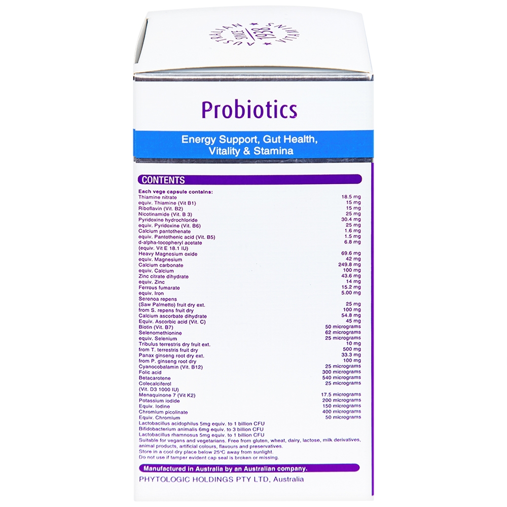 Hình ảnh Viên uống Men's Multivitamin With Probiotics Henry Blooms cung cấp năng lượng và chất dinh dưỡng cần thiết (30 viên)