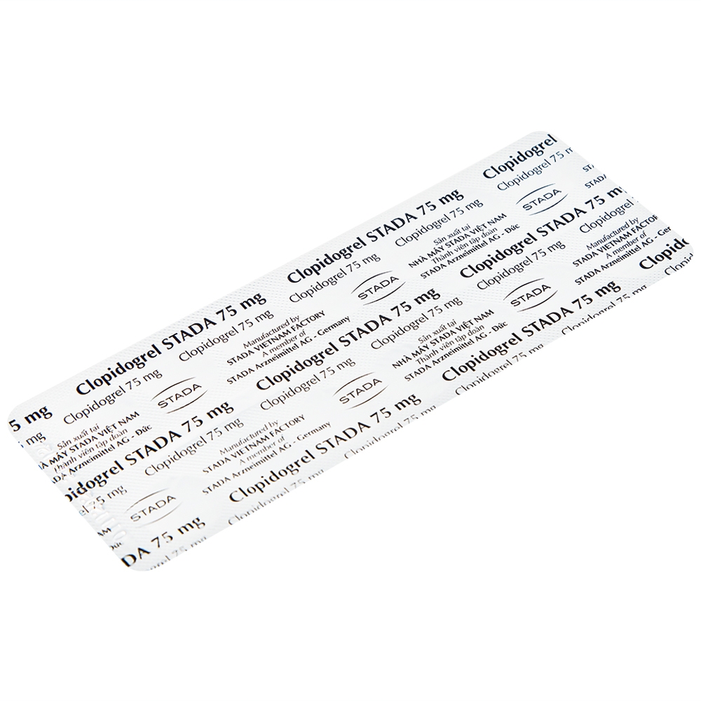 Hình ảnh Thuốc Clopidogrel Stada 75mg dự phòng biến cố do huyết khối động mạch (2 vỉ x 14 viên)
