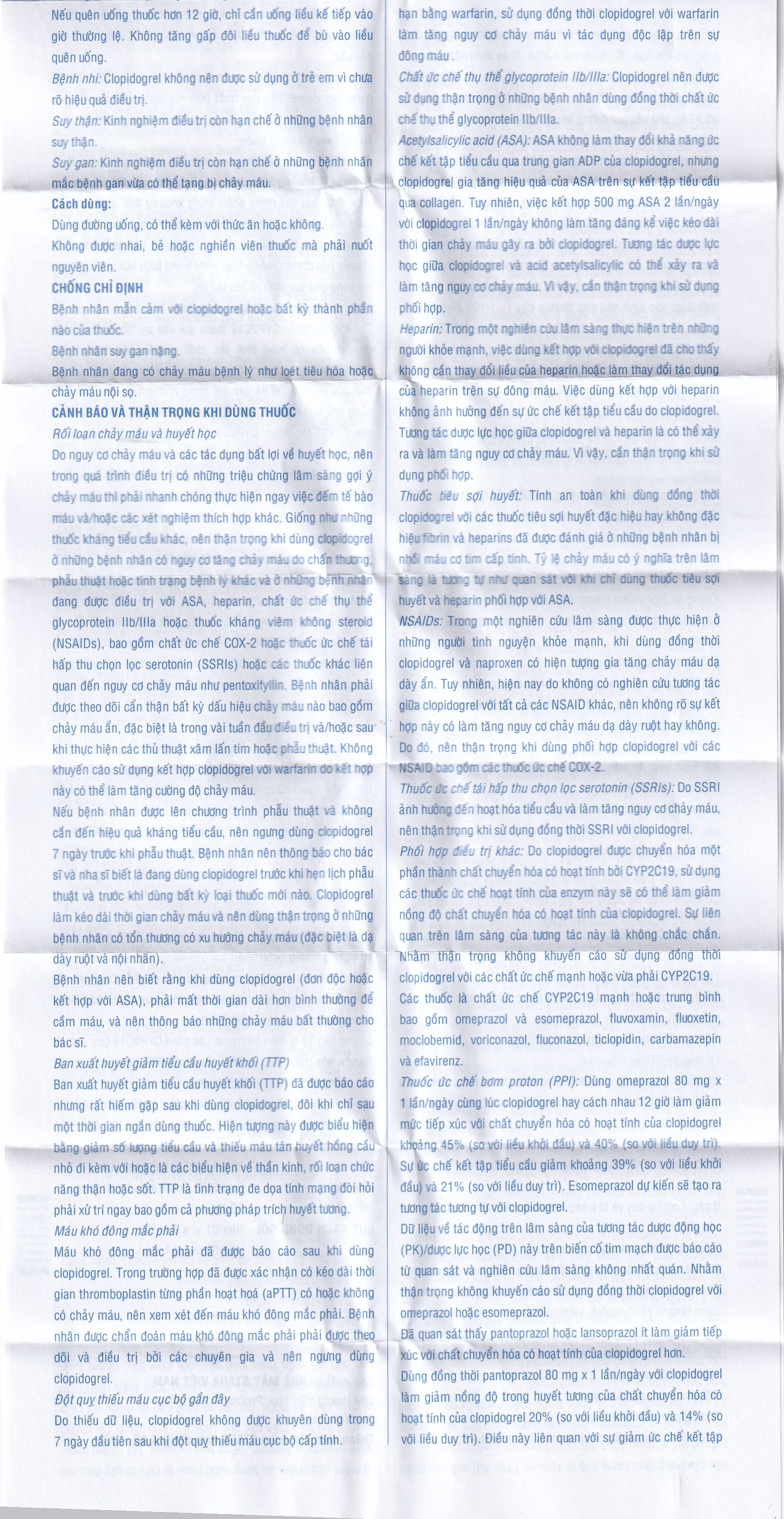 Hình ảnh Thuốc Clopidogrel Stada 75mg dự phòng biến cố do huyết khối động mạch (2 vỉ x 14 viên)