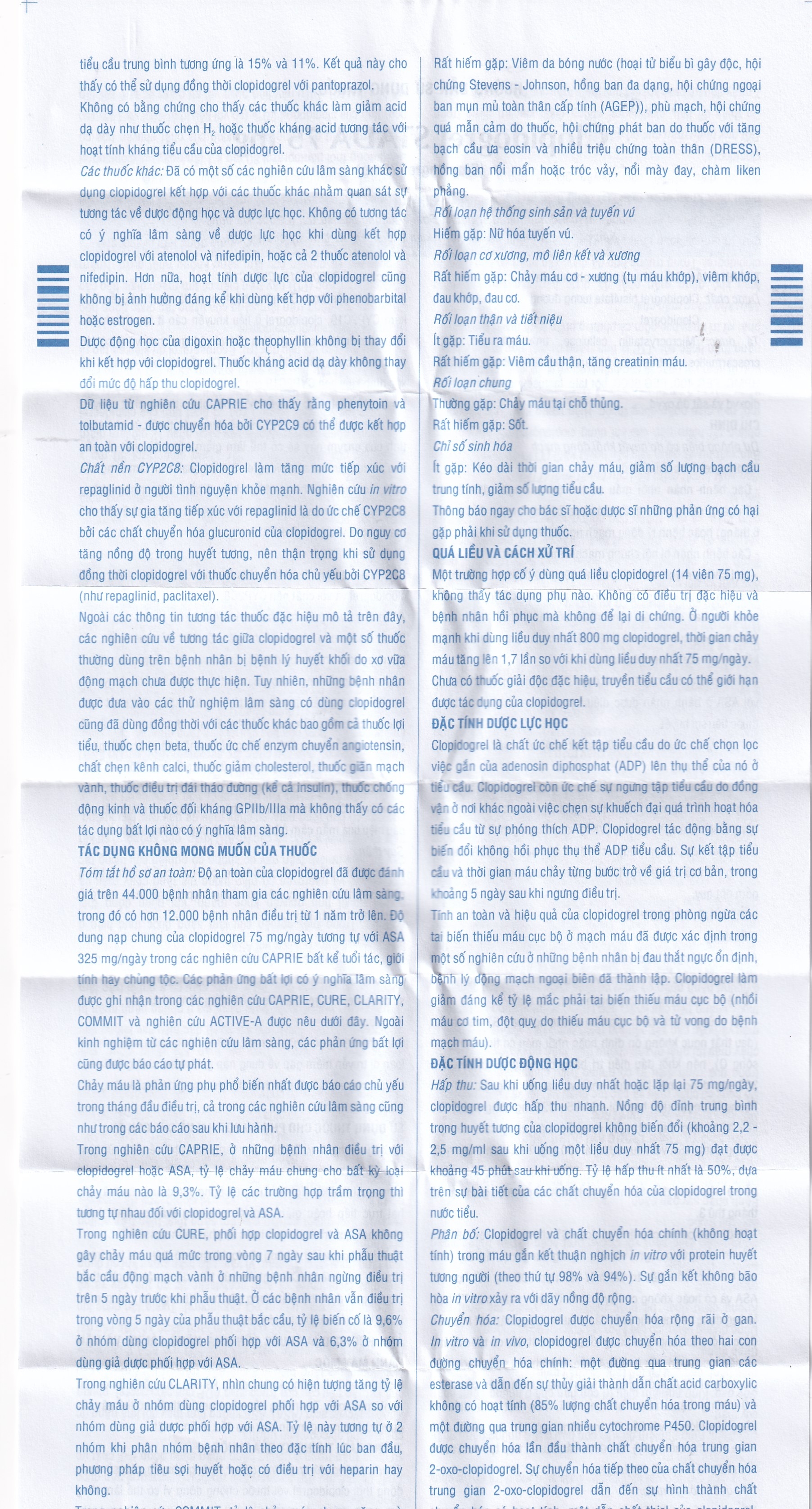 Hình ảnh Thuốc Clopidogrel Stada 75mg dự phòng biến cố do huyết khối động mạch (2 vỉ x 14 viên)
