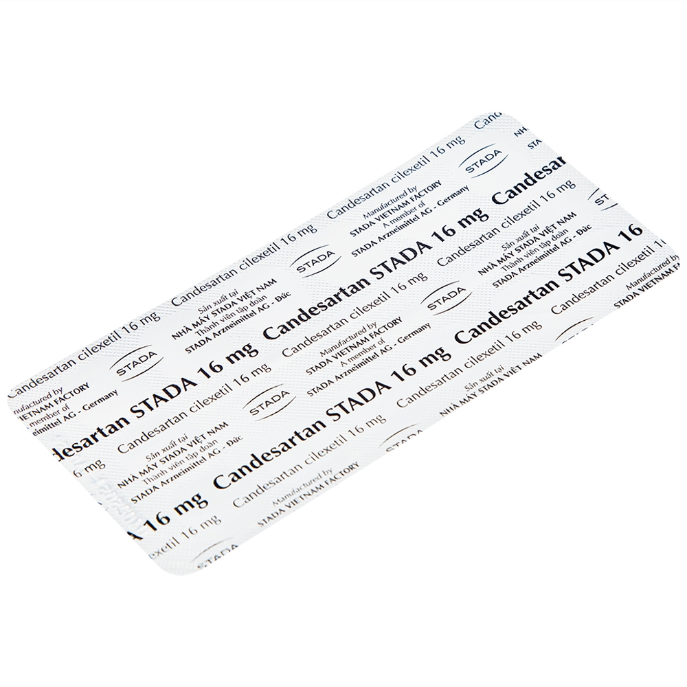 Hình ảnh Thuốc Candesartan Stada 16mg điều trị tăng huyết áp vô căn, suy tim (2 vỉ x 14 viên)
