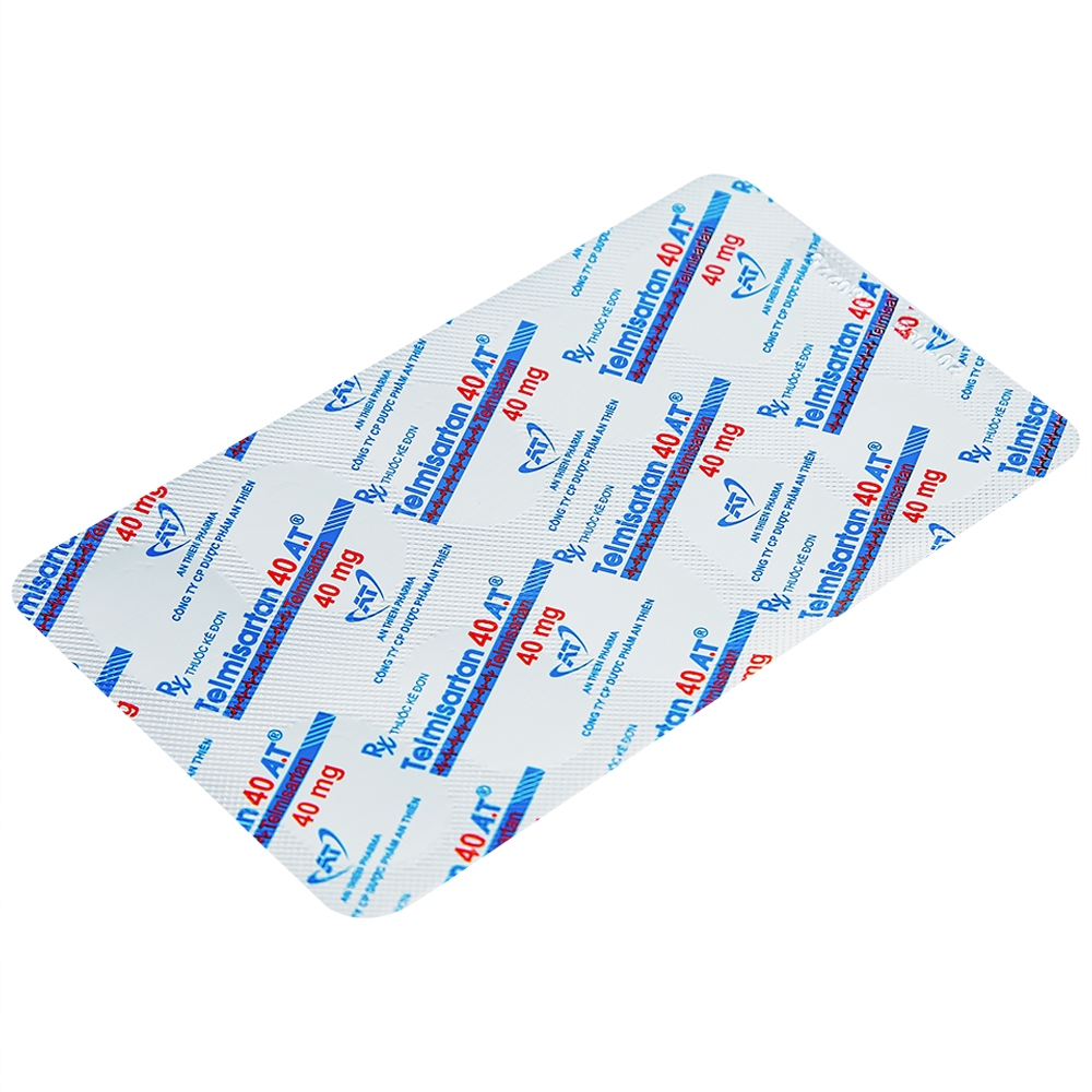 Hình ảnh Thuốc Telmisartan 40 A.T An Thiên điều trị tăng huyết áp (3 vỉ x 10 viên)