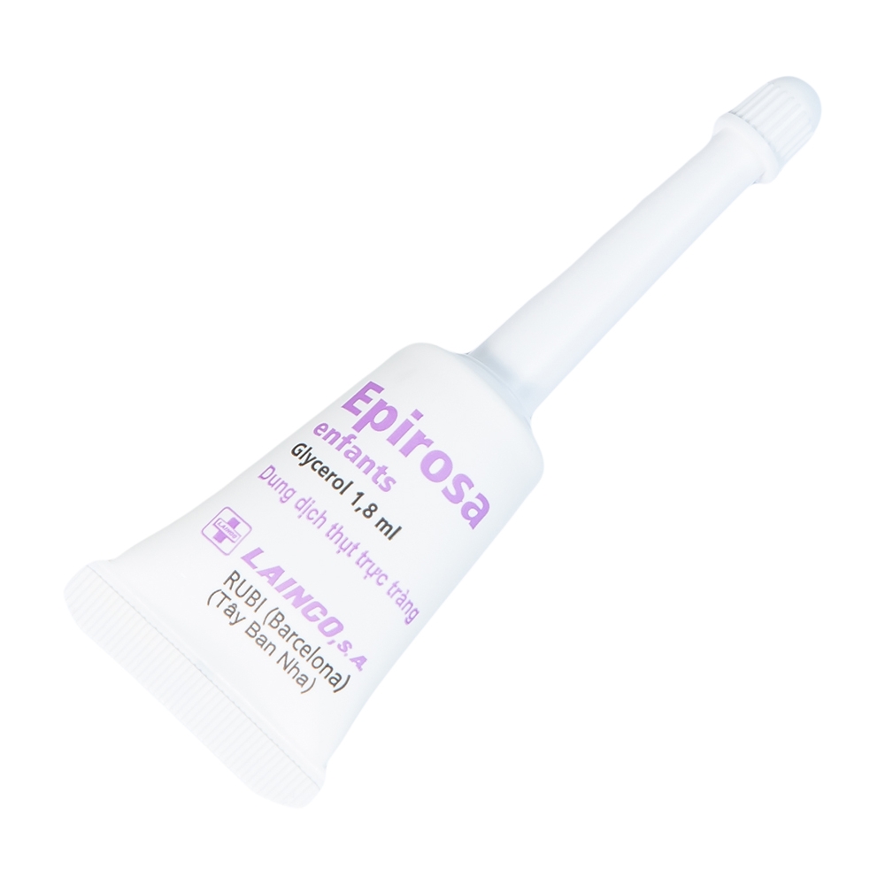 Hình ảnh Dung dịch thụt trực tràng Epirosa Enfants Lainco giảm triệu chứng táo bón (6 tuýp x 2.5ml)