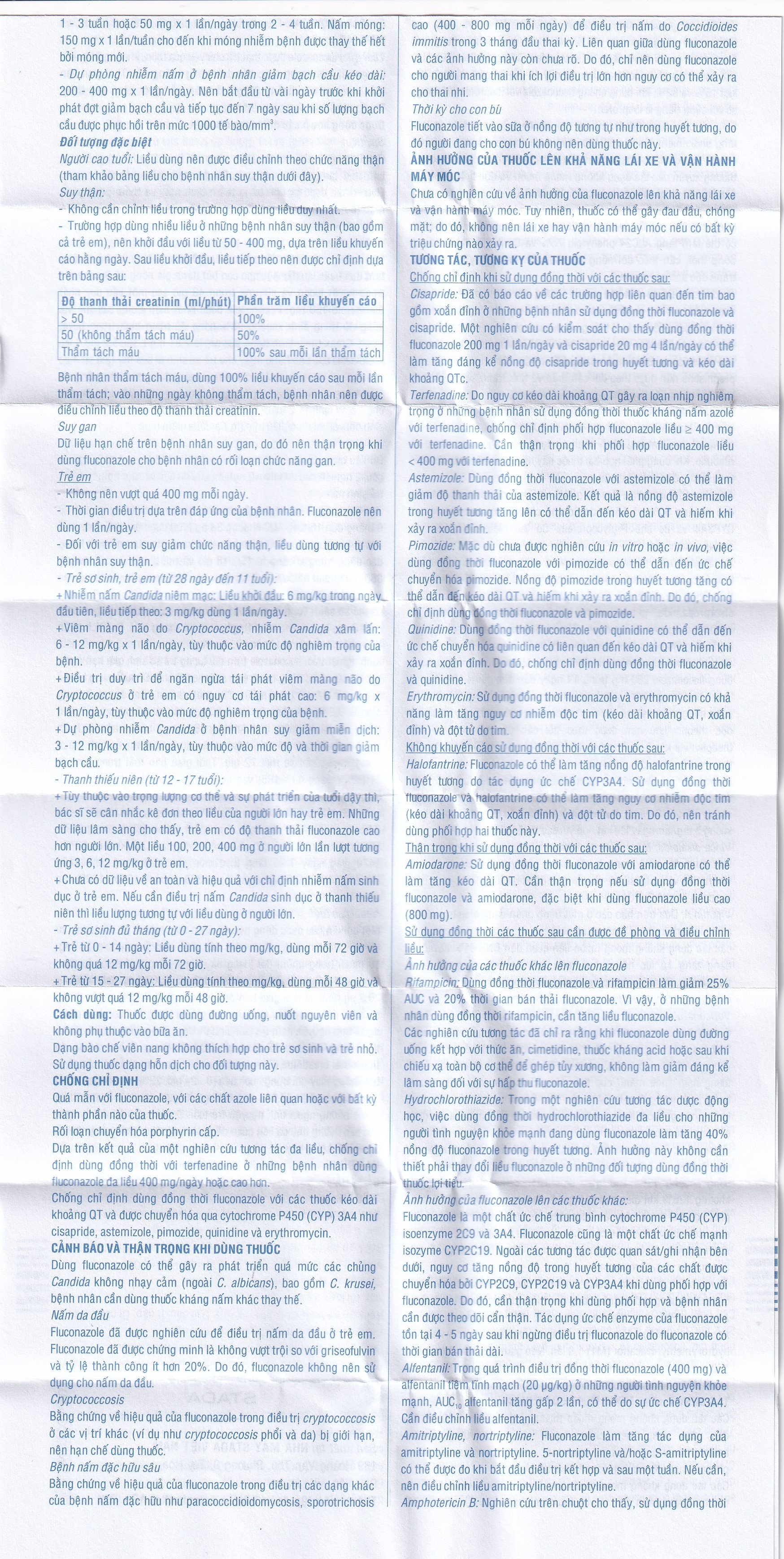 Hình ảnh Thuốc Fluconazole Stada 150mg điều trị nhiễm nấm (1 vỉ x 1 viên)