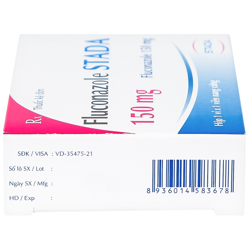 Hình ảnh Thuốc Fluconazole Stada 150mg điều trị nhiễm nấm (1 vỉ x 1 viên)