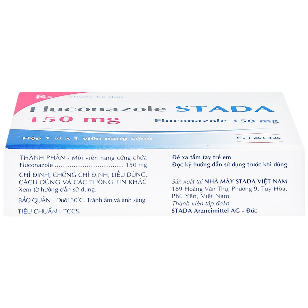 Hình ảnh Thuốc Fluconazole Stada 150mg điều trị nhiễm nấm (1 vỉ x 1 viên)