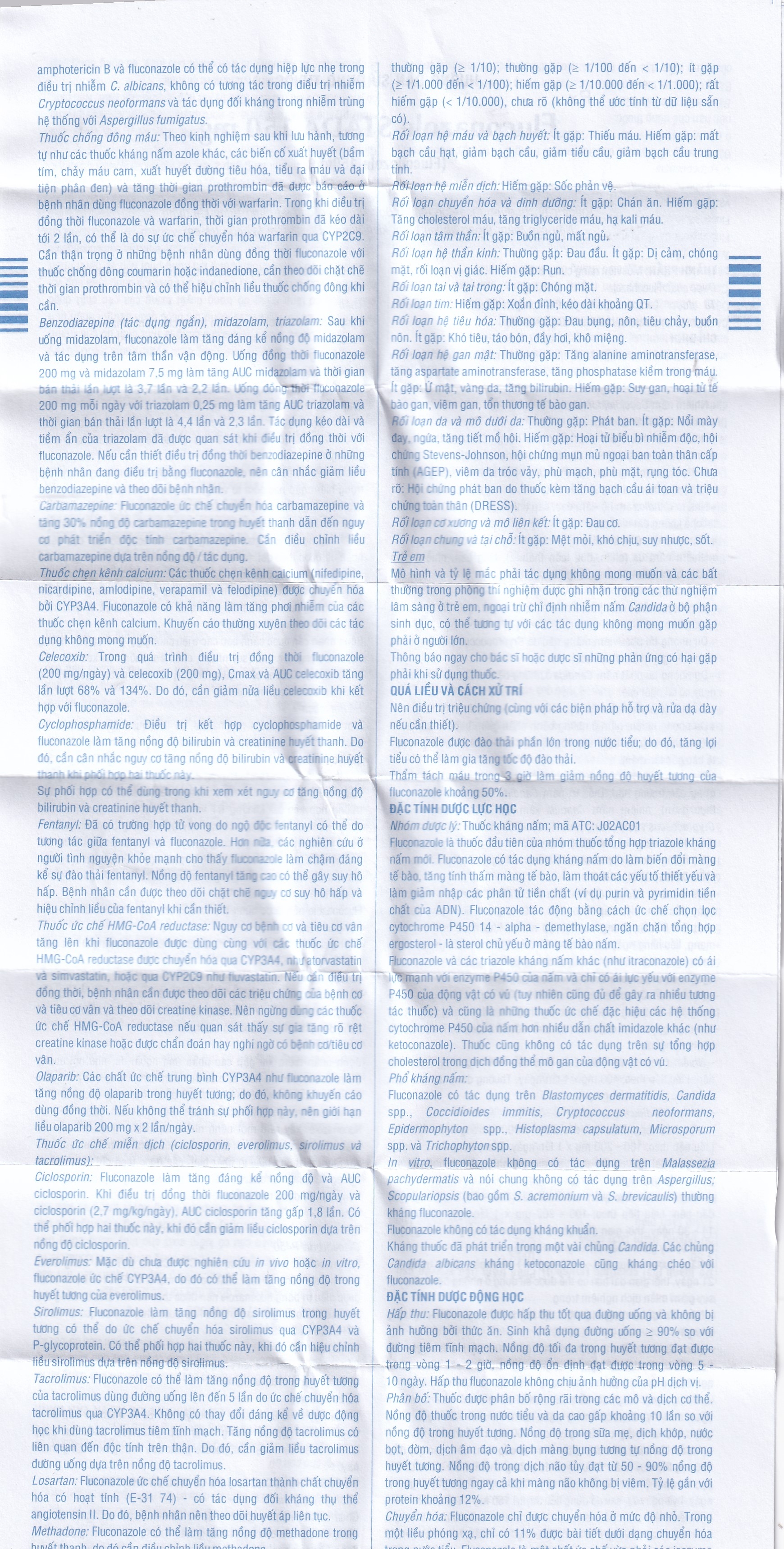 Hình ảnh Thuốc Fluconazole Stada 150mg điều trị nhiễm nấm (1 vỉ x 1 viên)