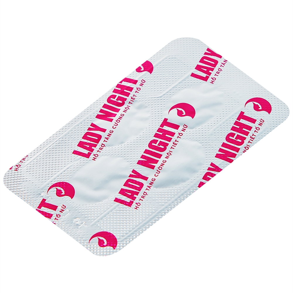 Hình ảnh Viên ngậm Lady Night Đắk Tín hỗ trợ tăng cường nội tiết tố nữ (2 vỉ x 4 viên)