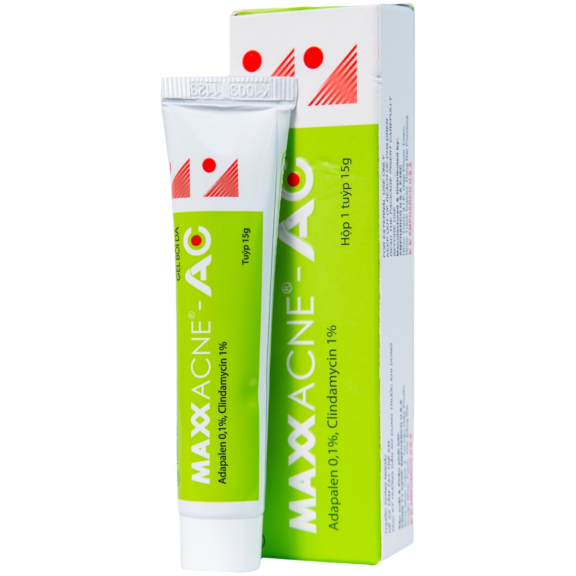 Hình ảnh Gel bôi da Maxx Acne-AC Ampharco U.S.A điều trị mụn trứng cá (15g)