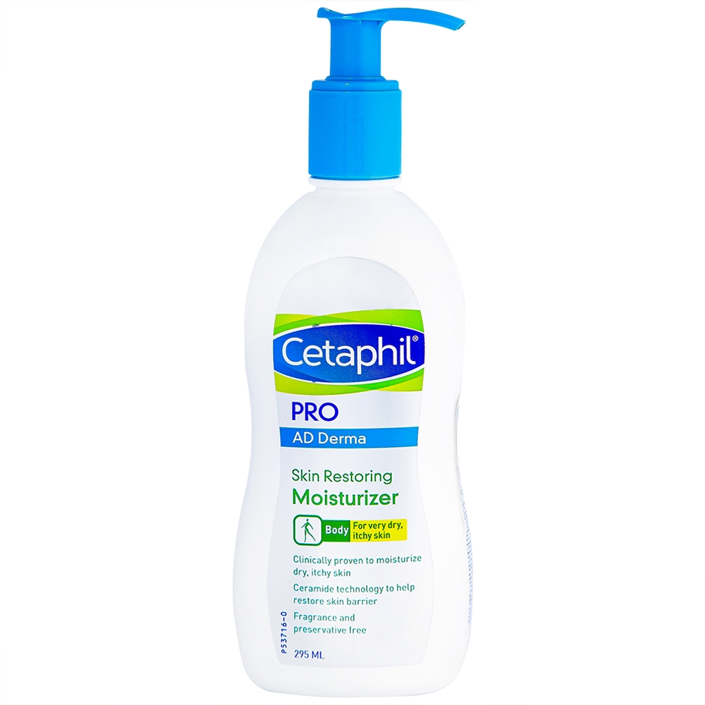 Hình ảnh Sữa dưỡng thể Cetaphil Pro Ad Derma Skin Restoring Moisturizer dành cho da khô, da cơ địa (295ml)