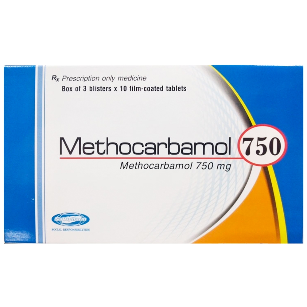 Hình ảnh Thuốc Methocarbamol 750 Savi điều trị triệu chứng trong rối loạn cơ xương cấp tính (3 vỉ x 10 viên)