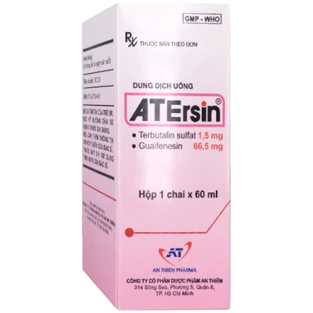 Hình ảnh Thuốc Atersin An Thiên điều trị giảm ho do hen phế quản, viêm phế quản (60ml)