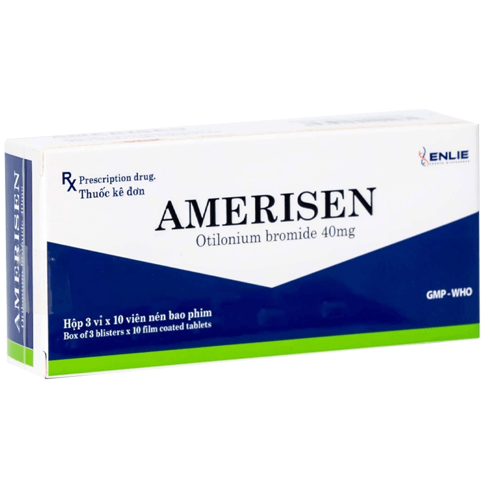 Hình ảnh Thuốc Amerisen 40mg Enlie điều trị hội chứng đại tràng kích thích (3 vỉ x 10 viên)