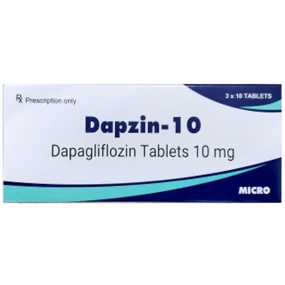 Hình ảnh Thuốc Dapzin-10 Sohaco Micro điều trị đái tháo đường típ 2 (3 vỉ x 10 viên)
