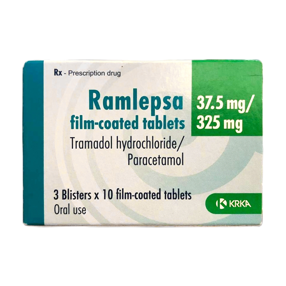 Hình ảnh Thuốc Ramlepsa Krka dùng giảm đau vừa và nặng (3 vỉ x 10 viên)