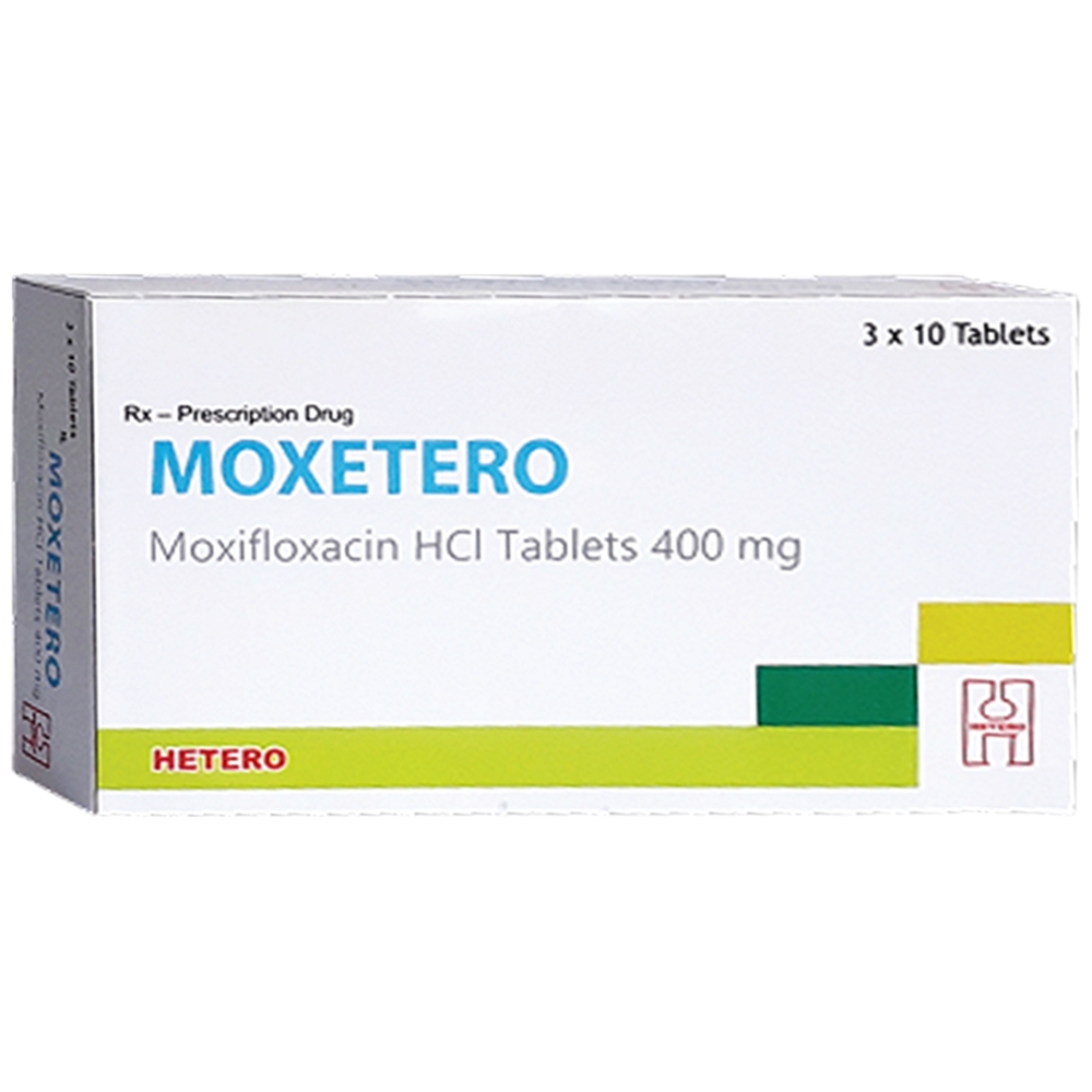 Hình ảnh Thuốc Moxetero Hetero điều trị các nhiễm khuẩn trên các bệnh nhân 18 tuổi (3 vỉ x 10 viên)
