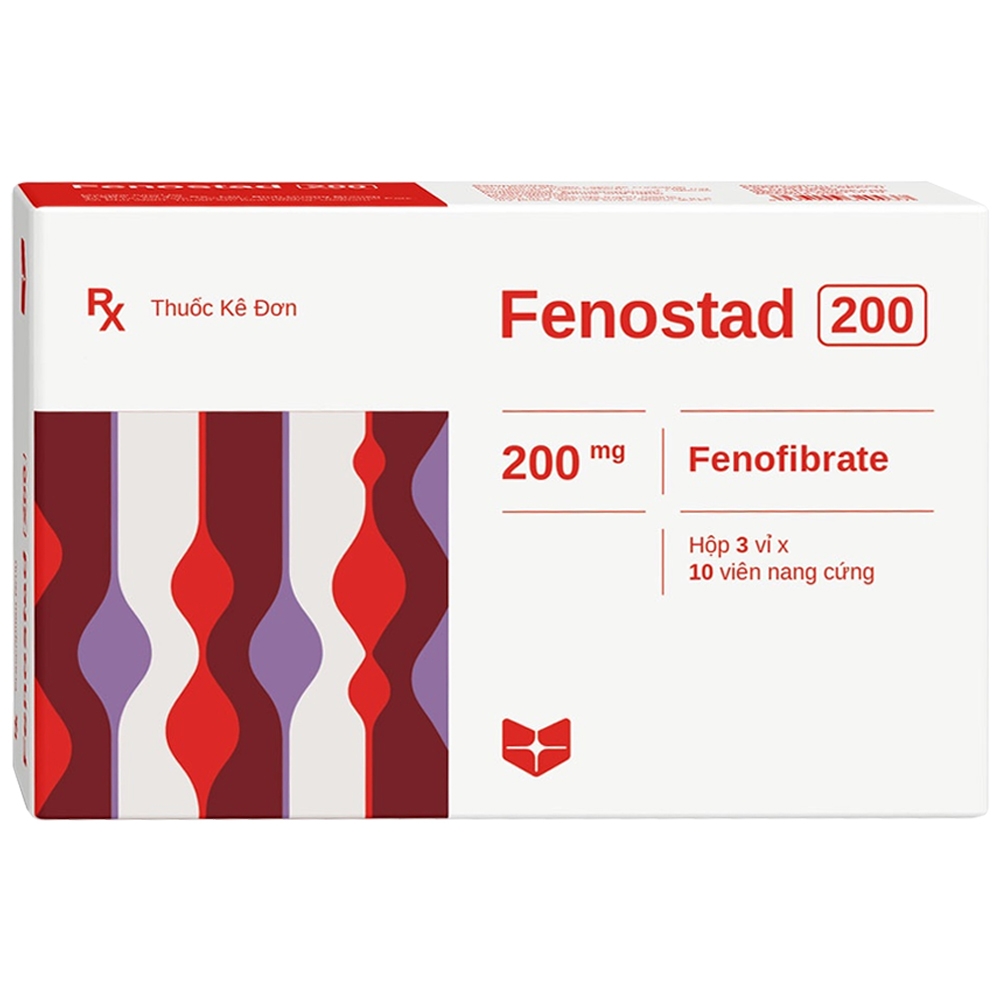 Hình ảnh Thuốc Fenostad 200mg Stella Pharm hỗ trợ chế độ ăn kiêng và chế độ điều trị không dùng thuốc (3 vỉ x 10 viên)