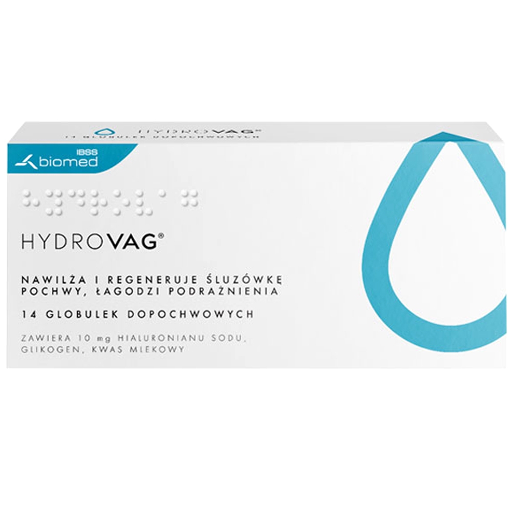 Hình ảnh Viên đặt phụ khoa HydroVag Biomed giảm cảm giác đau, ngứa, rát và khô âm đạo (1 vỉ x 7 viên)