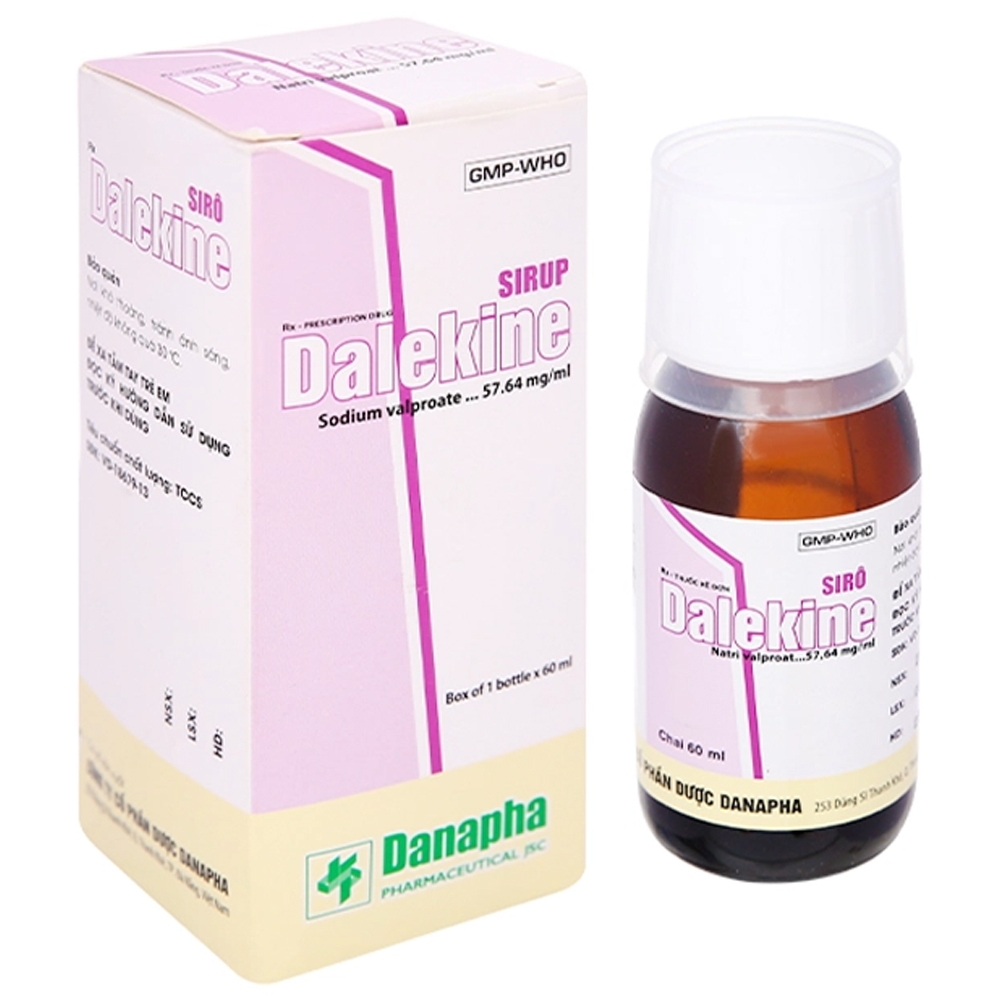 Hình ảnh Siro Dalekine 60ml Danapha điều trị động kinh các thể, động kinh cơn nhỏ, động kinh cơn lớn