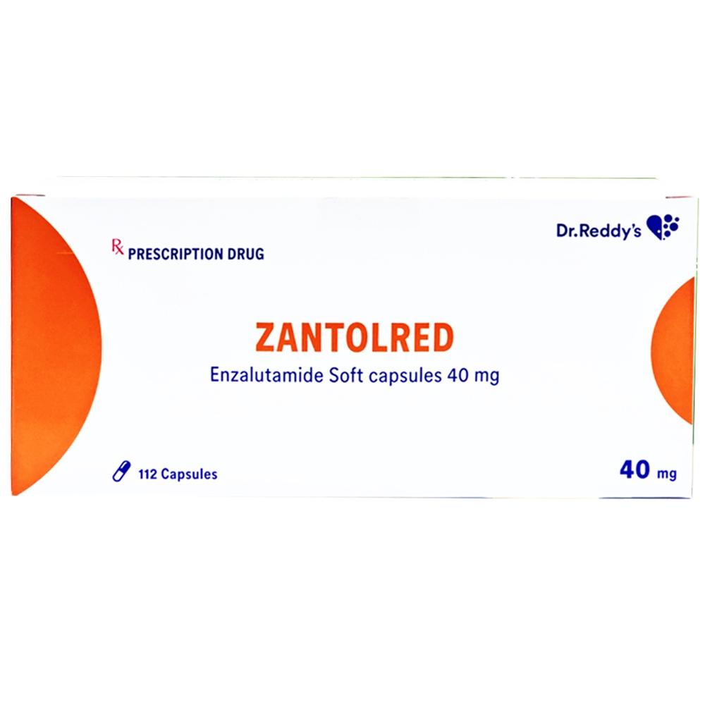 Hình ảnh Thuốc Zantolred 40mg Dr. Reddy điều trị ung thư tuyến tiền liệt ở nam giới (4 vỉ x 28 viên)