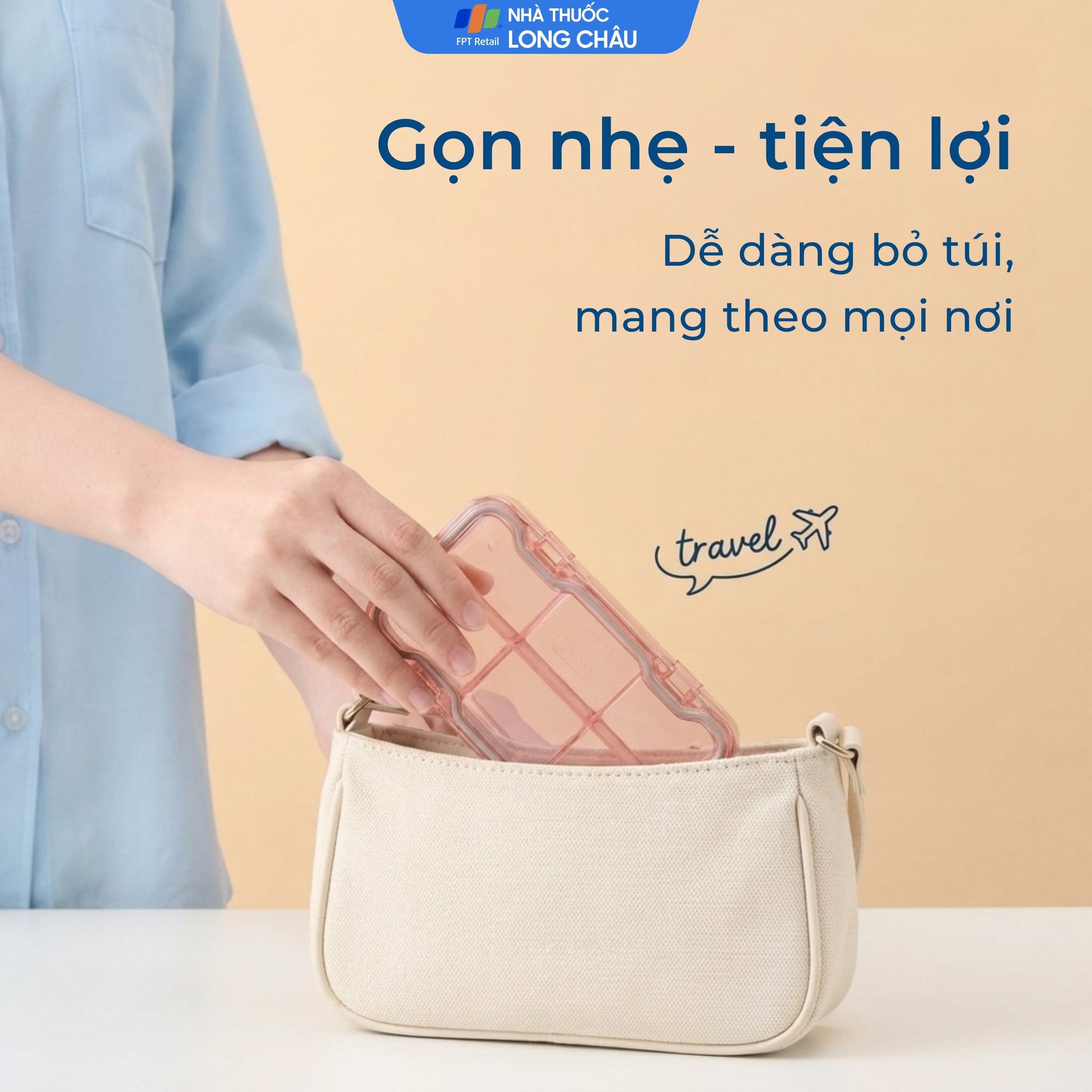 Hình ảnh Hộp phân liều thuốc 6 Ngăn Inochi Okina