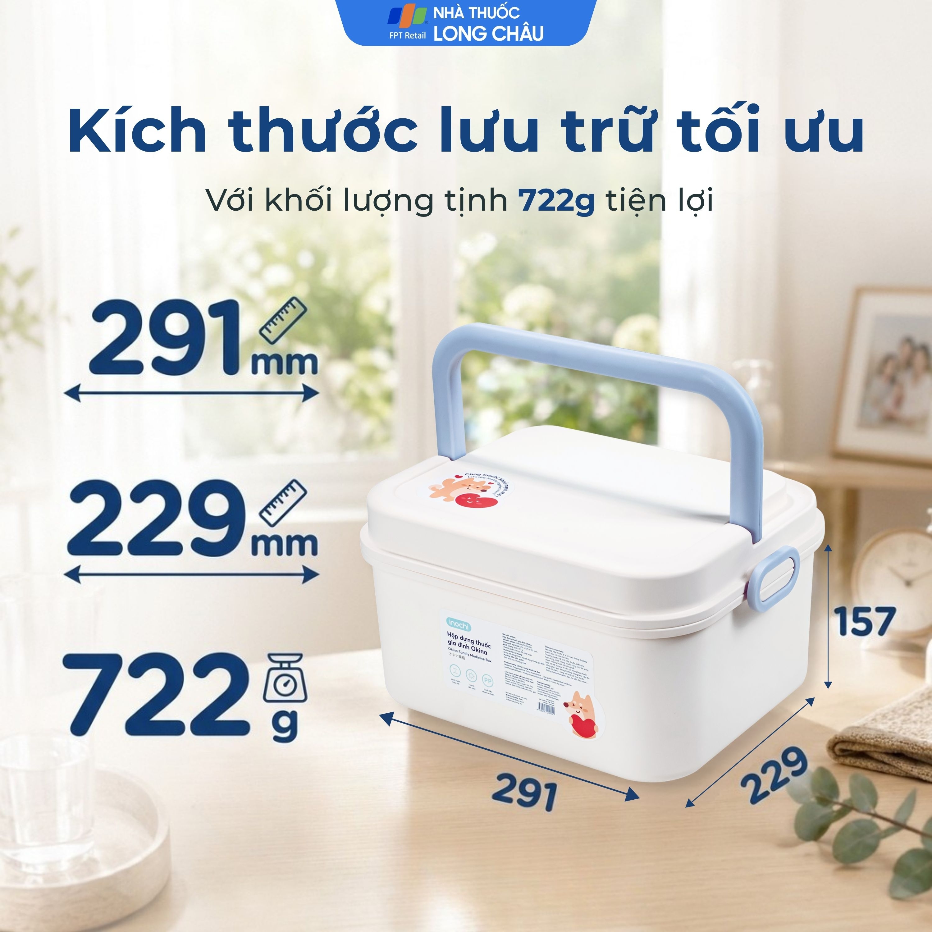Hình ảnh Hộp đựng thuốc gia đình Inochi Okina
