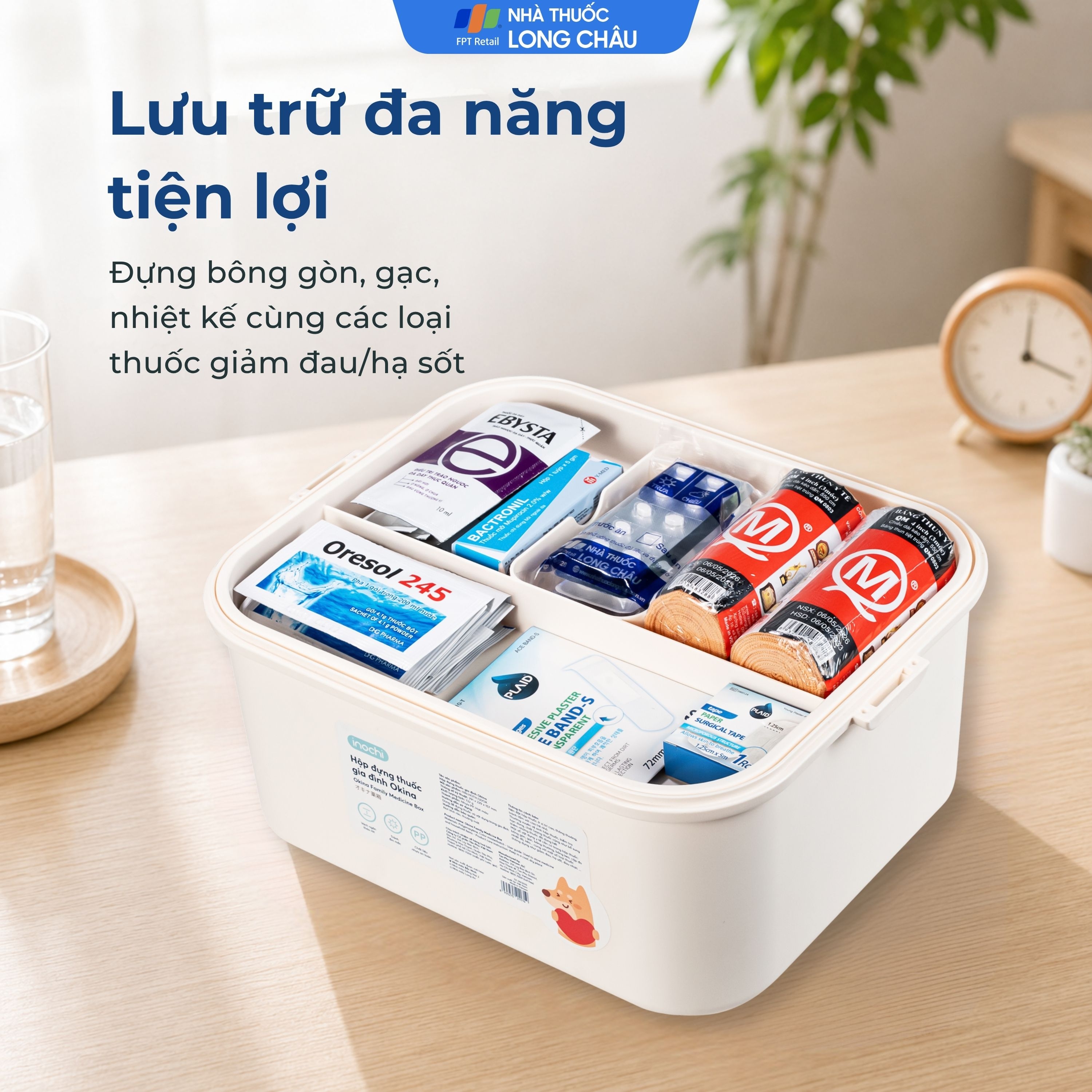 Hình ảnh Hộp đựng thuốc gia đình Inochi Okina