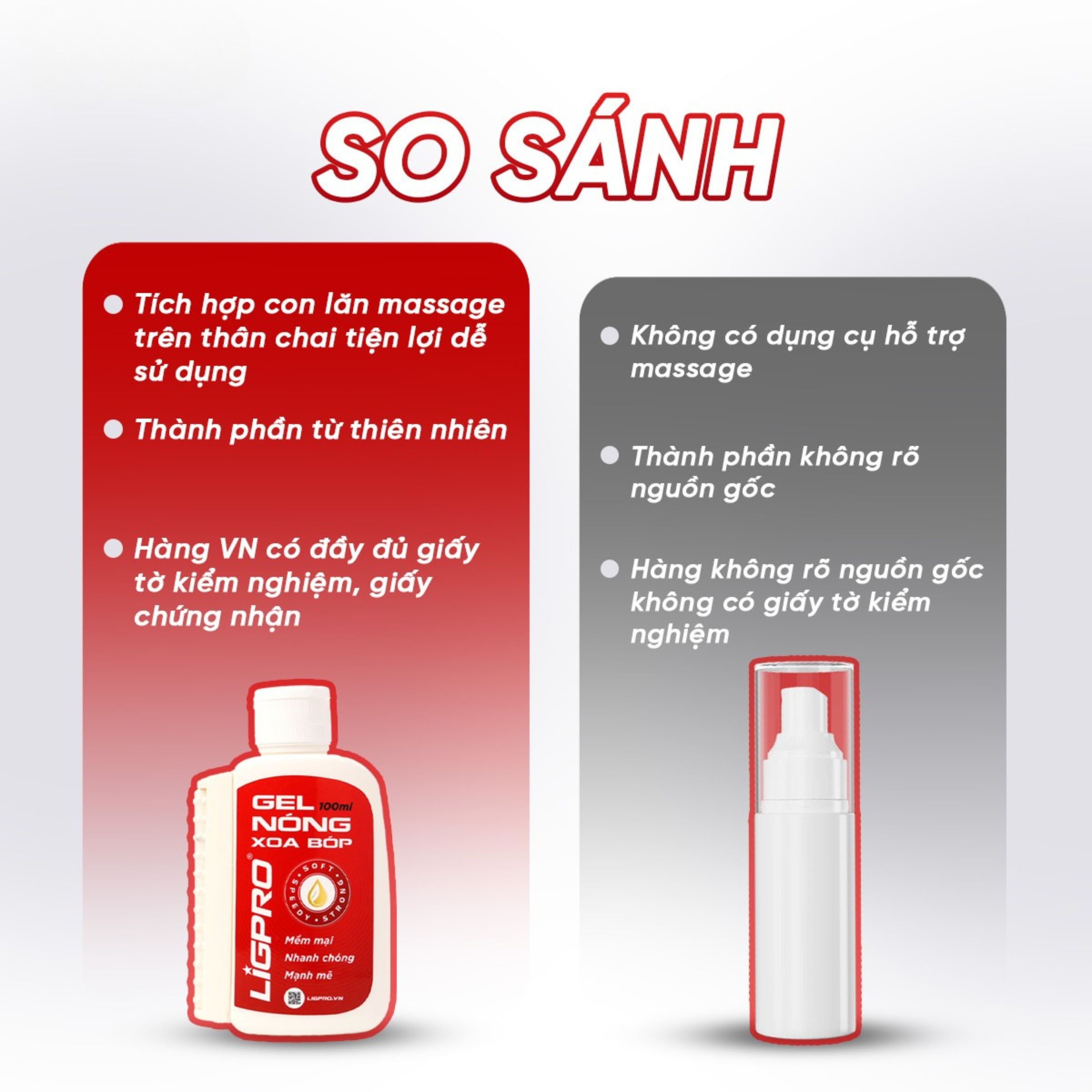 Hình ảnh Gel nóng xoa bóp Ligpro hỗ trợ giảm đau cơ xương khớp, thư giãn cơ bắp (Thảo dược thiên nhiên) (100ml)